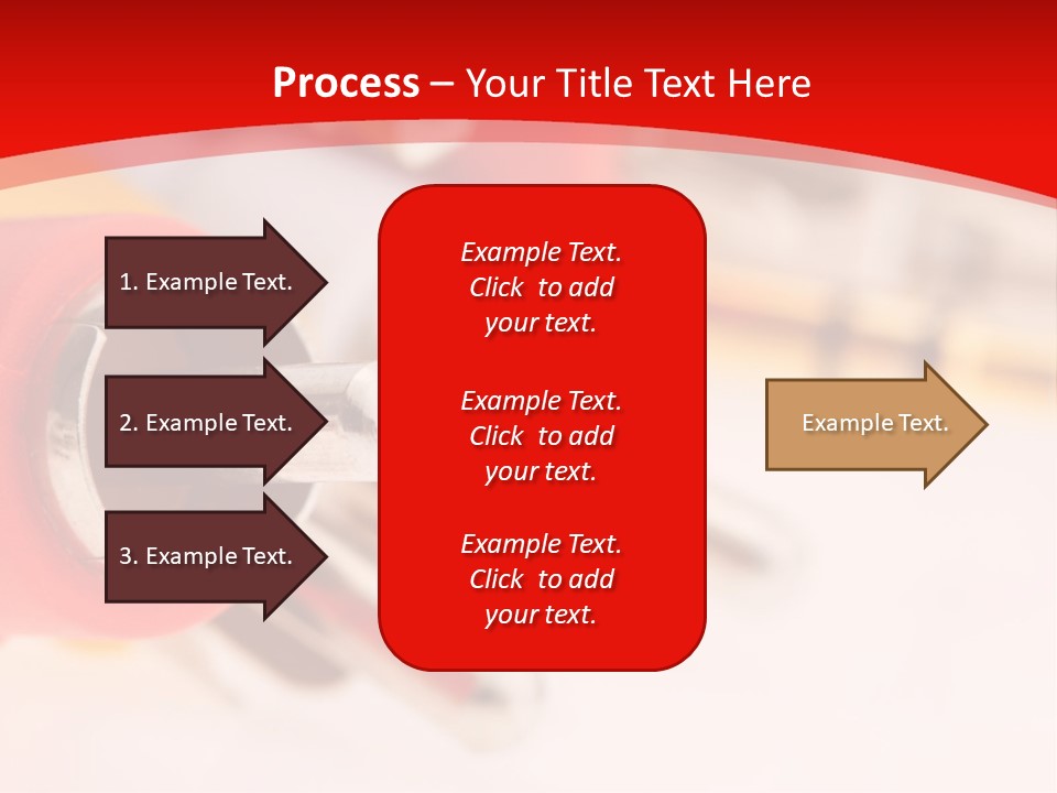 Interconnect Isolated Red PowerPoint Template