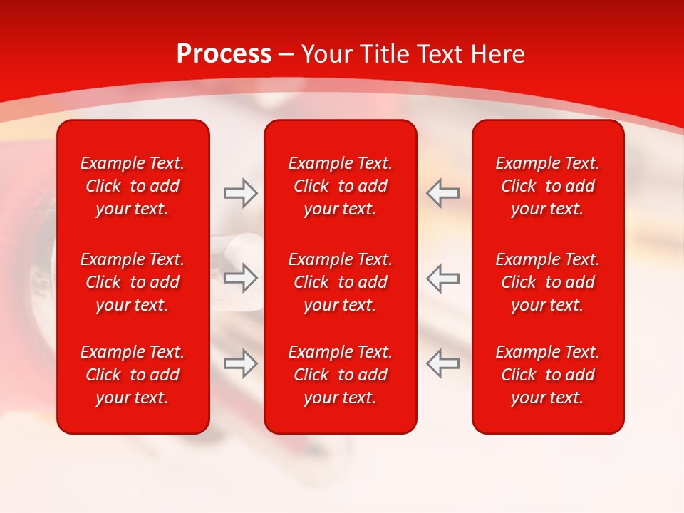 Interconnect Isolated Red PowerPoint Template