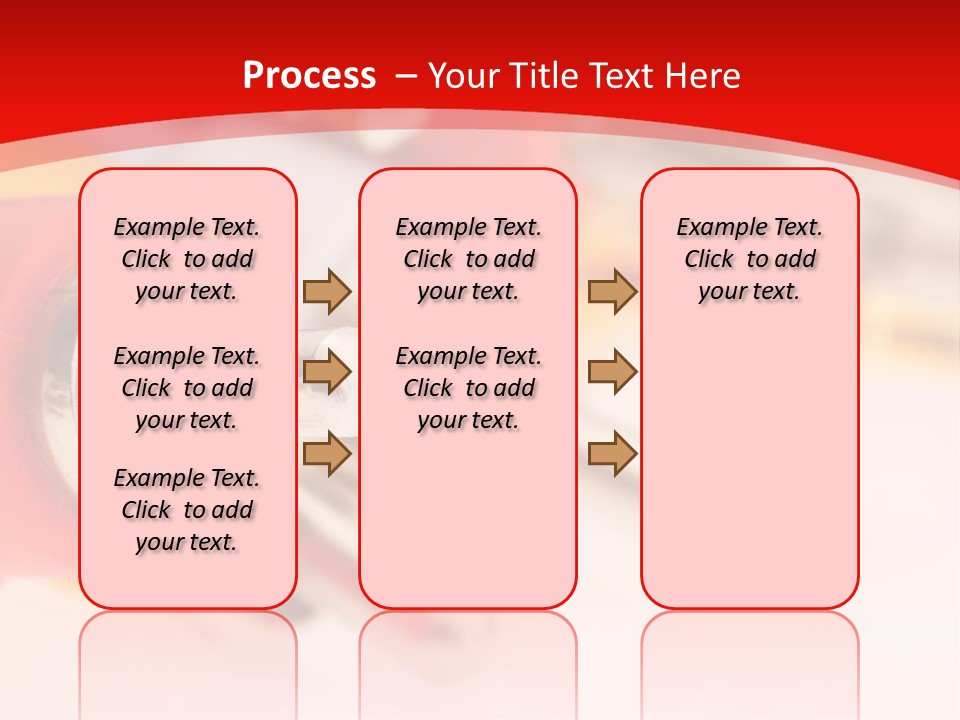 Interconnect Isolated Red PowerPoint Template