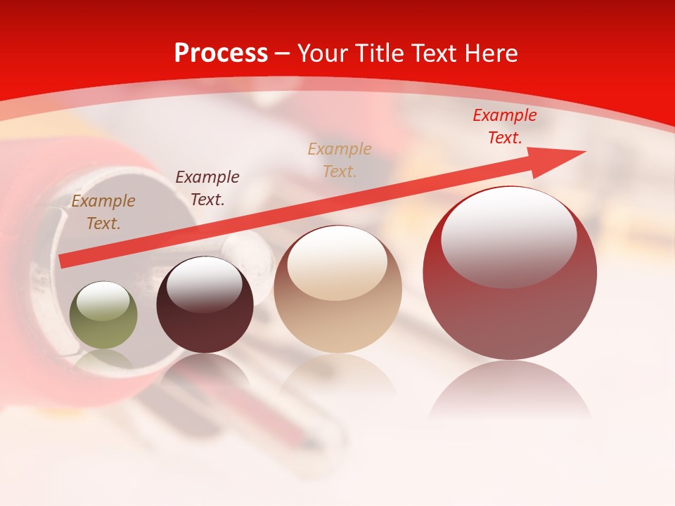 Interconnect Isolated Red PowerPoint Template