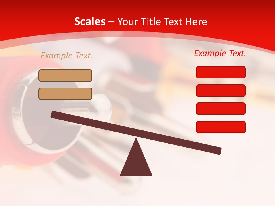 Interconnect Isolated Red PowerPoint Template