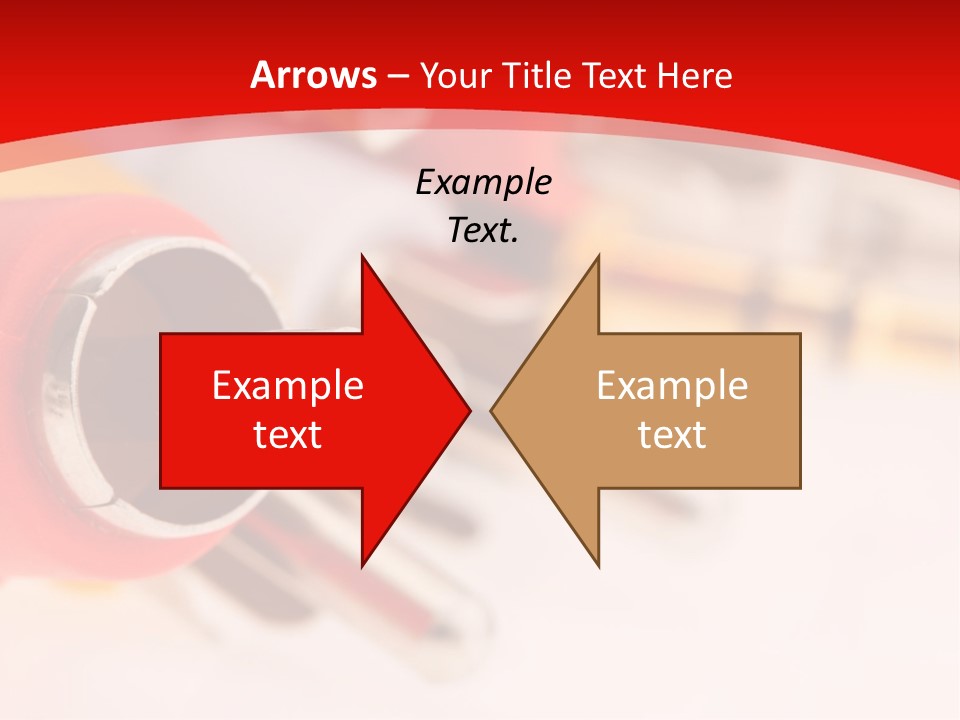 Interconnect Isolated Red PowerPoint Template