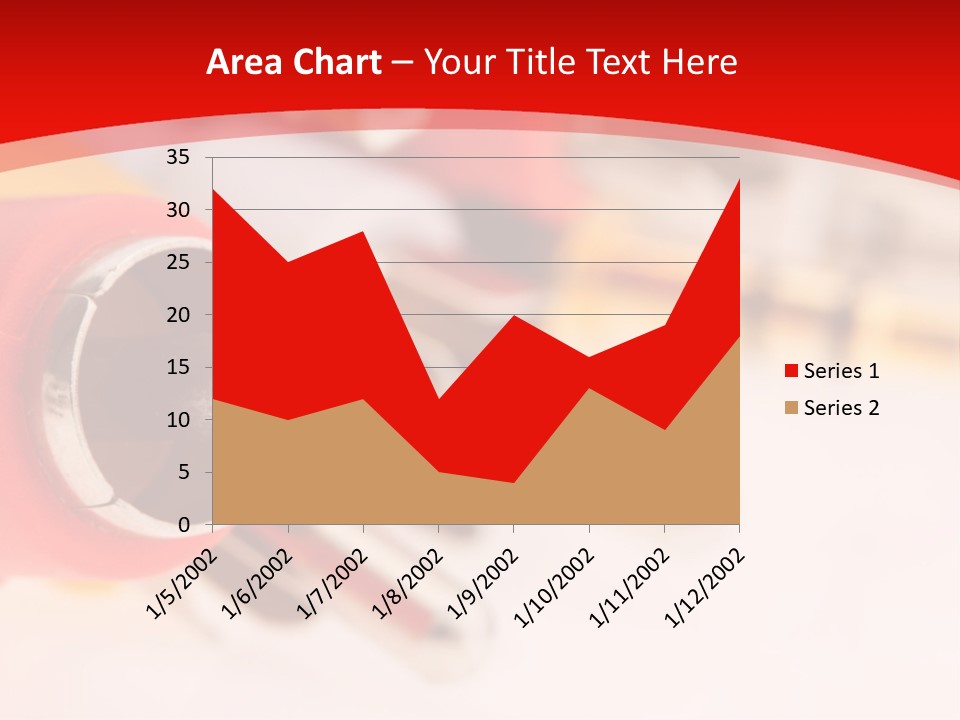 Interconnect Isolated Red PowerPoint Template
