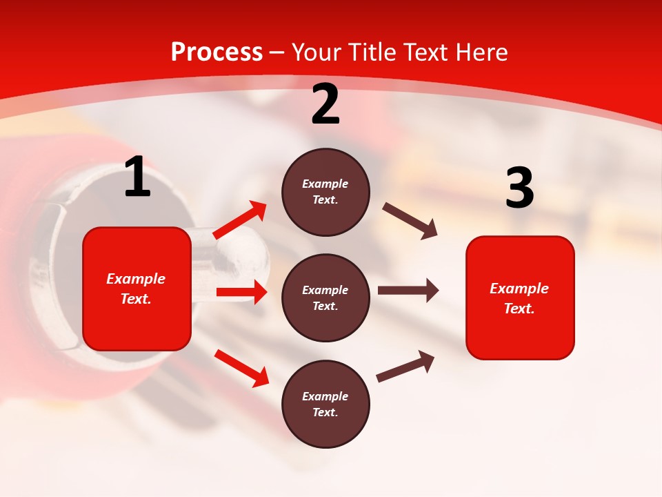 Interconnect Isolated Red PowerPoint Template