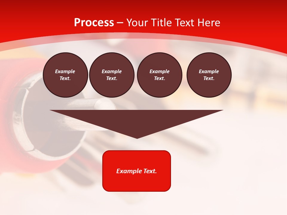 Interconnect Isolated Red PowerPoint Template