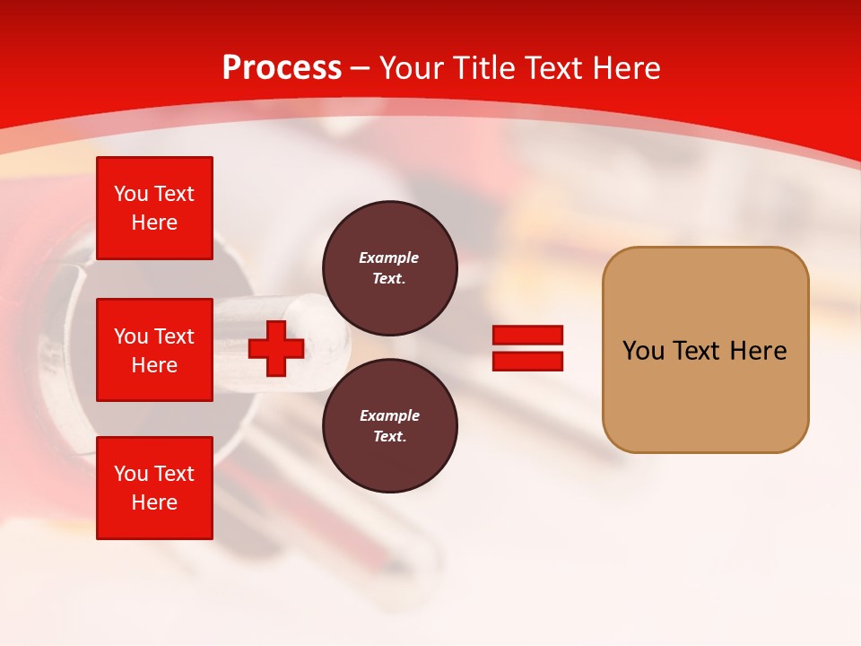 Interconnect Isolated Red PowerPoint Template