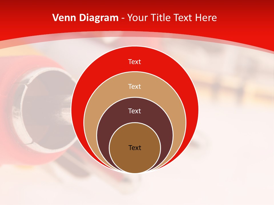 Interconnect Isolated Red PowerPoint Template