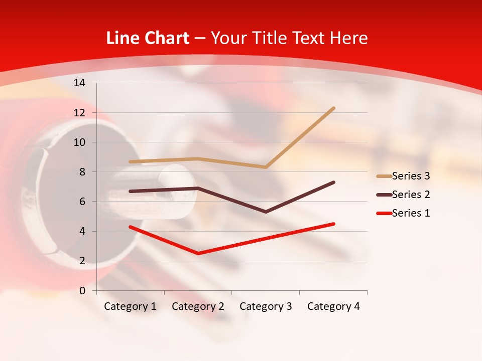 Interconnect Isolated Red PowerPoint Template