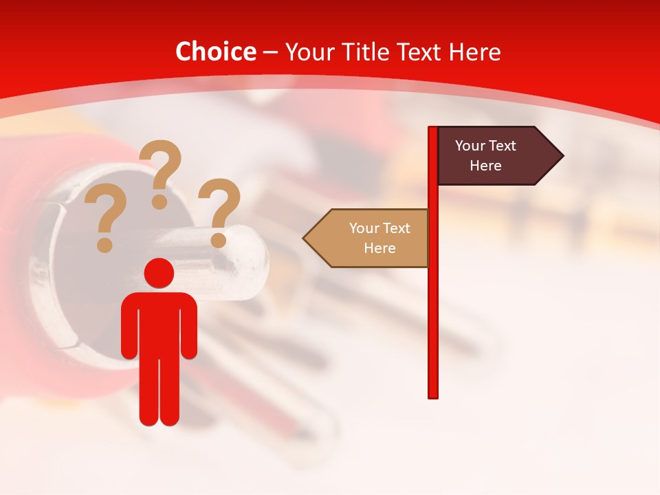 Interconnect Isolated Red PowerPoint Template