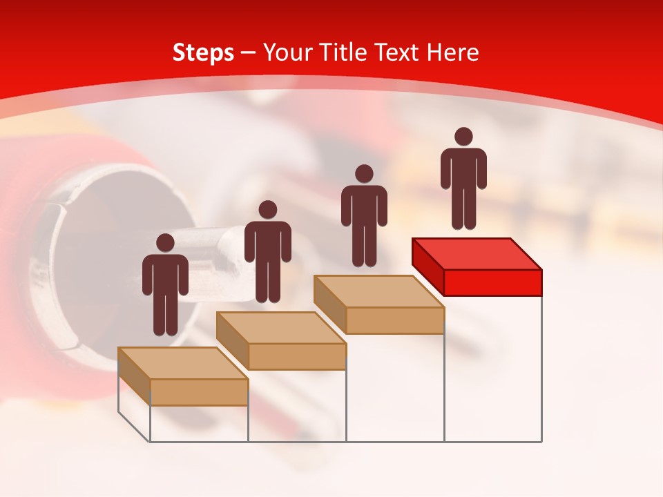 Interconnect Isolated Red PowerPoint Template