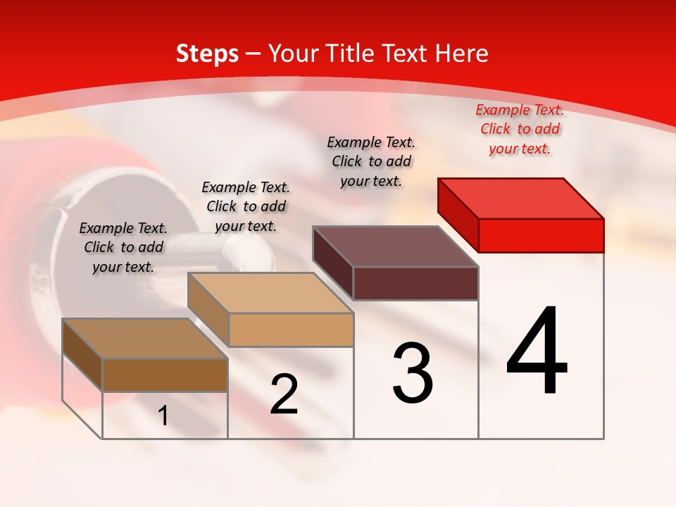 Interconnect Isolated Red PowerPoint Template