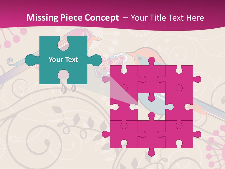 A Couple Of Birds Sitting On Top Of Each Other PowerPoint Template