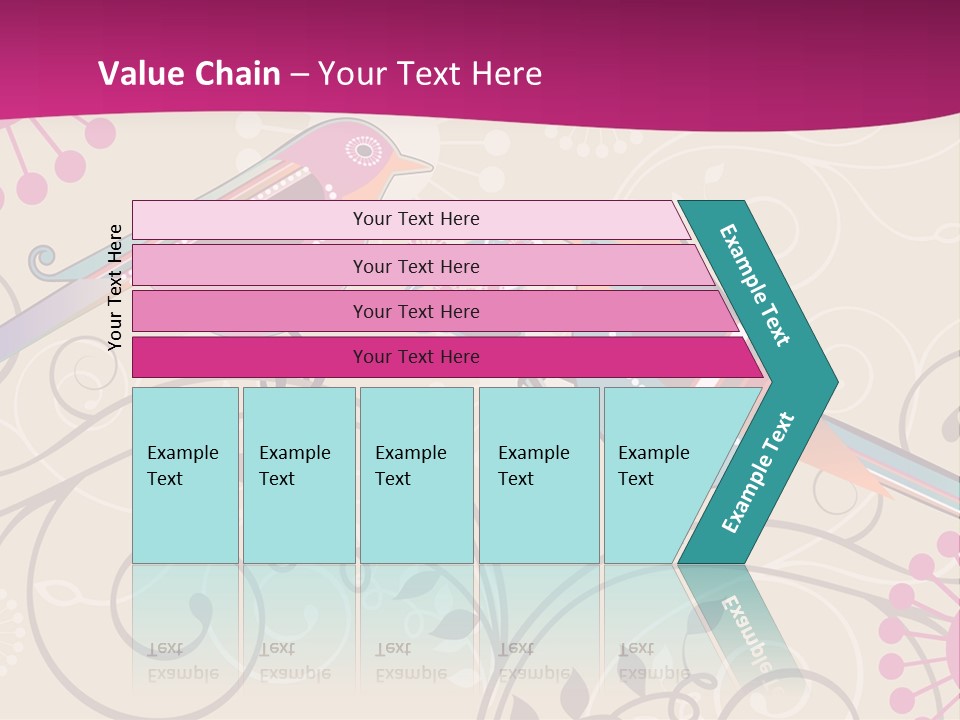 A Couple Of Birds Sitting On Top Of Each Other PowerPoint Template