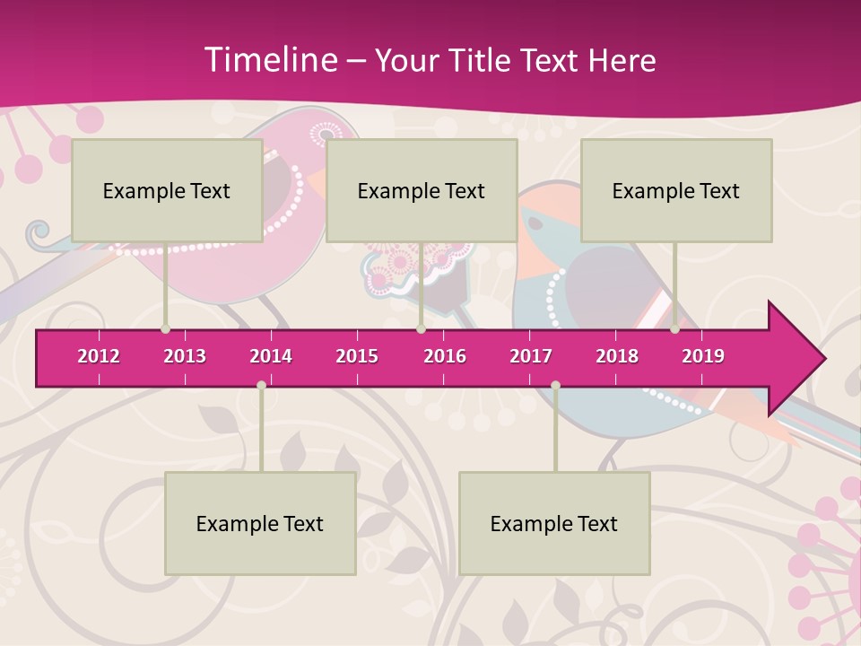 A Couple Of Birds Sitting On Top Of Each Other PowerPoint Template