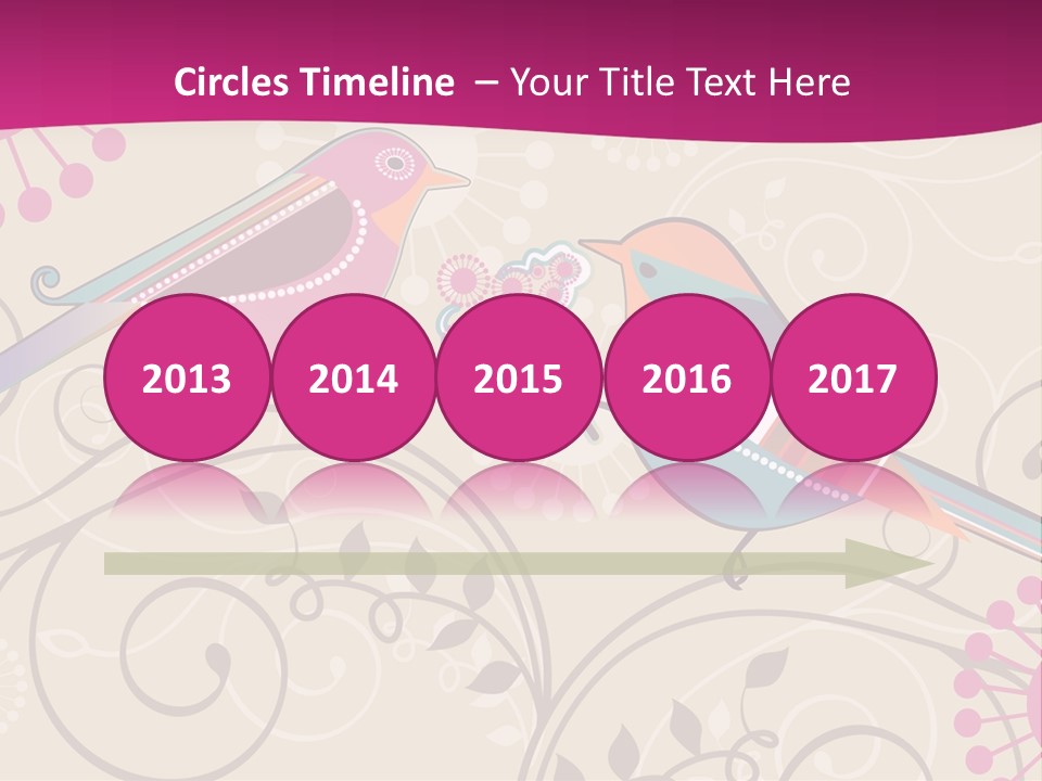 A Couple Of Birds Sitting On Top Of Each Other PowerPoint Template