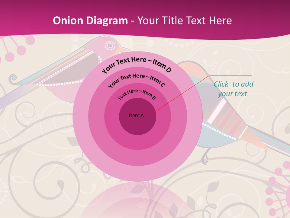 A Couple Of Birds Sitting On Top Of Each Other PowerPoint Template