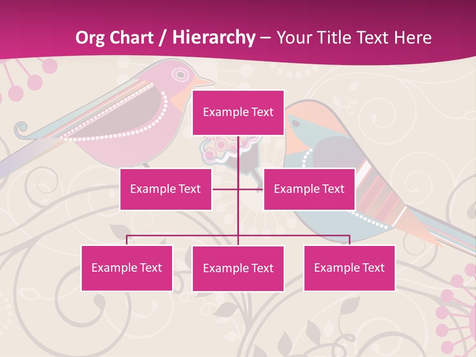 A Couple Of Birds Sitting On Top Of Each Other PowerPoint Template