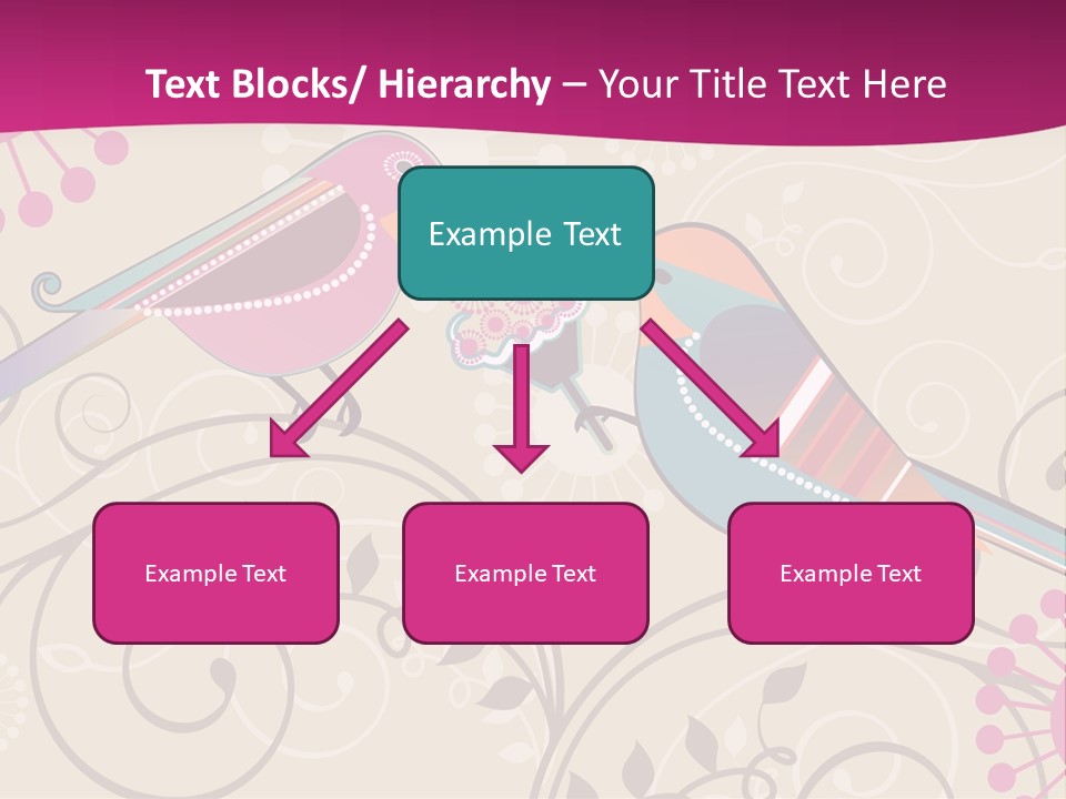 A Couple Of Birds Sitting On Top Of Each Other PowerPoint Template