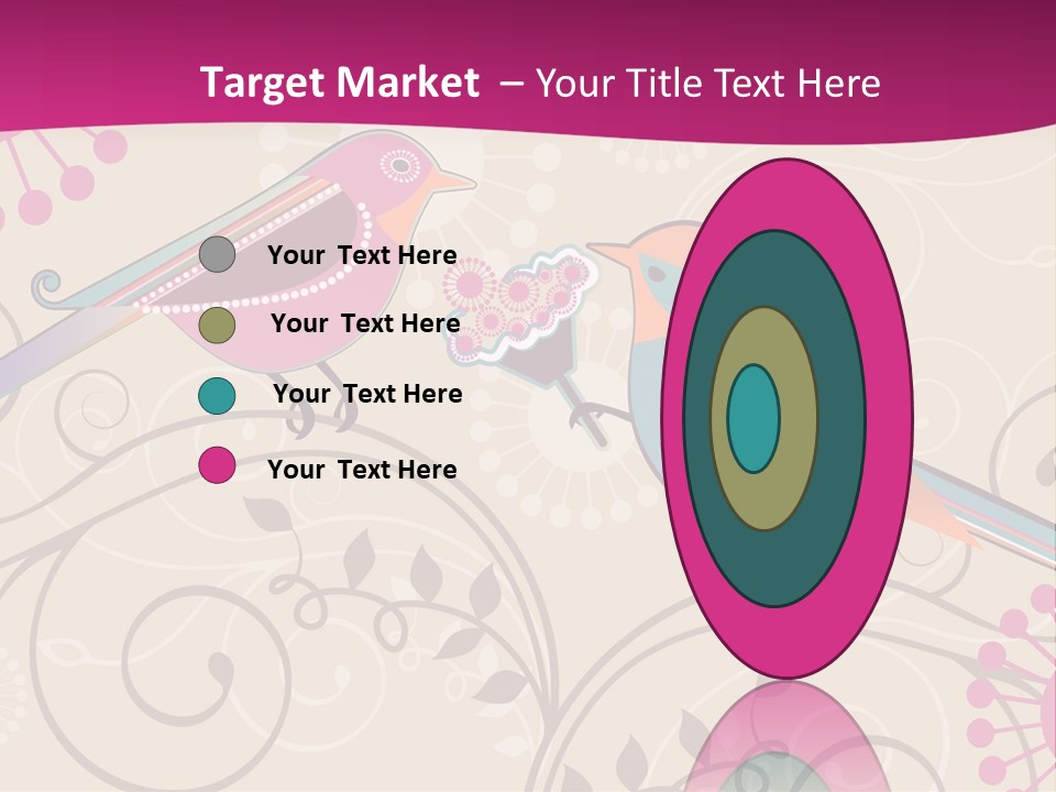 A Couple Of Birds Sitting On Top Of Each Other PowerPoint Template