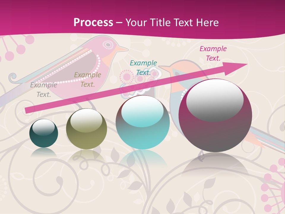 A Couple Of Birds Sitting On Top Of Each Other PowerPoint Template