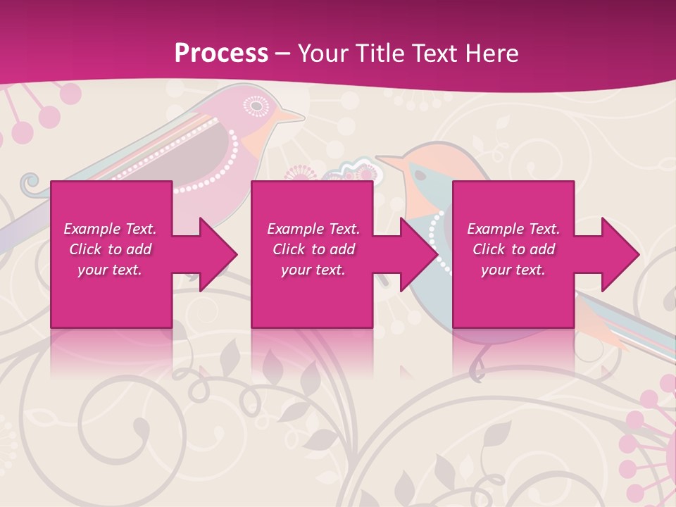A Couple Of Birds Sitting On Top Of Each Other PowerPoint Template