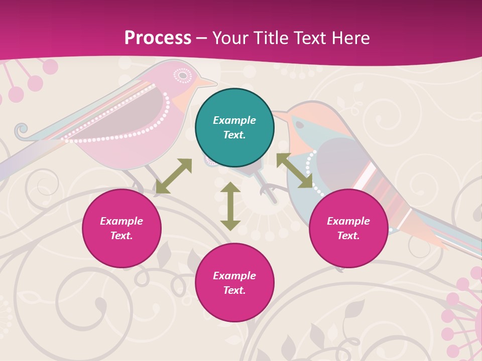 A Couple Of Birds Sitting On Top Of Each Other PowerPoint Template