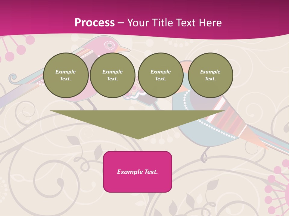 A Couple Of Birds Sitting On Top Of Each Other PowerPoint Template