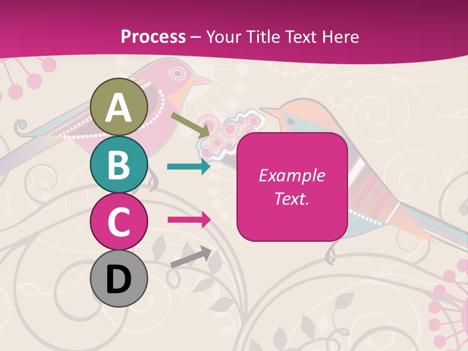A Couple Of Birds Sitting On Top Of Each Other PowerPoint Template