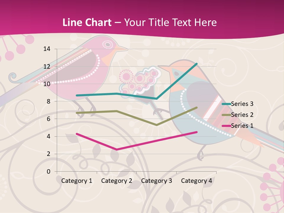 A Couple Of Birds Sitting On Top Of Each Other PowerPoint Template