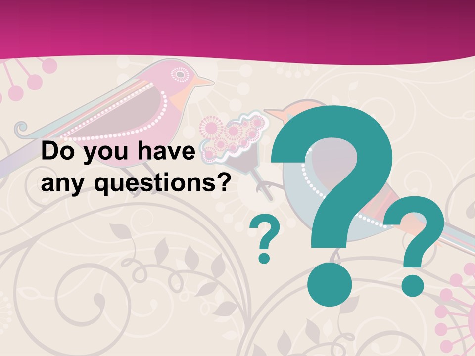 A Couple Of Birds Sitting On Top Of Each Other PowerPoint Template