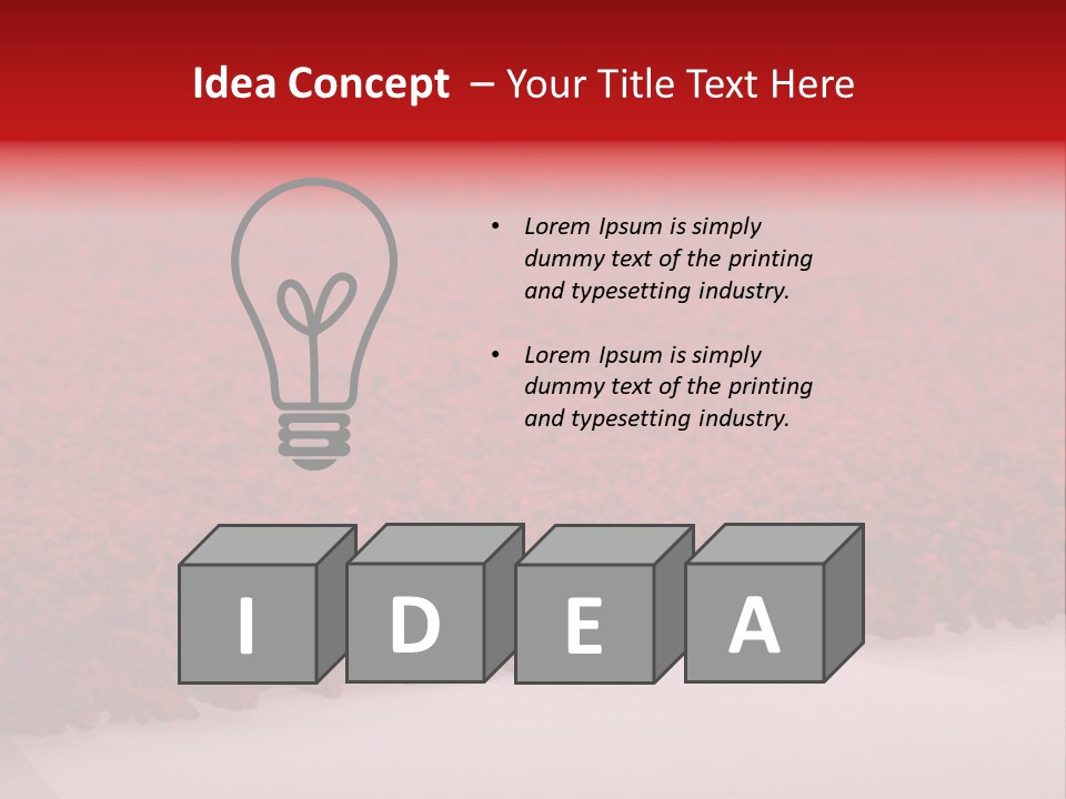 A Red Carpet With A White Background PowerPoint Template