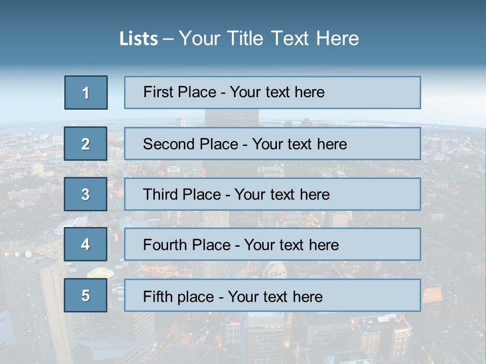 Megalopolis Night Planet PowerPoint Template