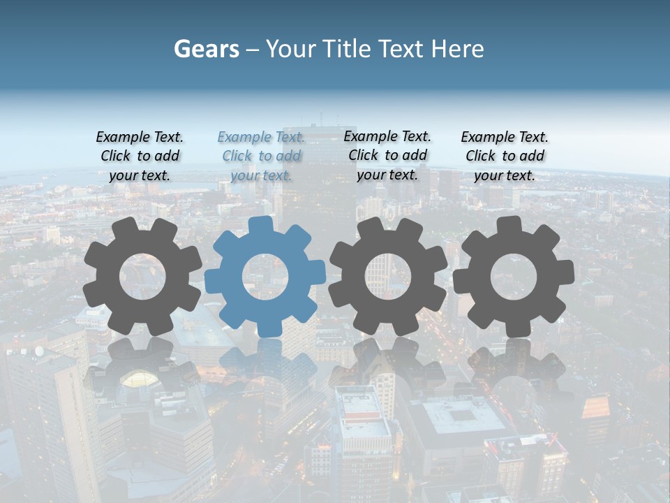 Megalopolis Night Planet PowerPoint Template