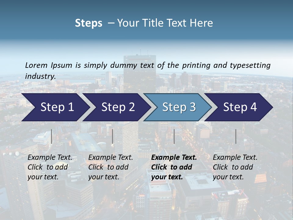 Megalopolis Night Planet PowerPoint Template