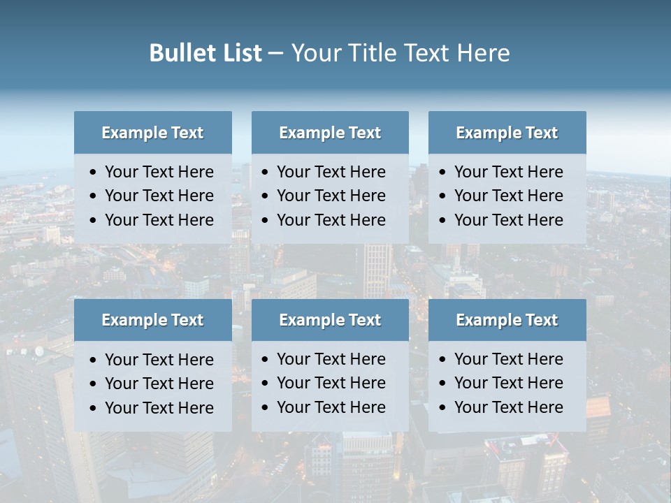 Megalopolis Night Planet PowerPoint Template