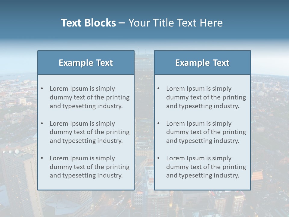 Megalopolis Night Planet PowerPoint Template