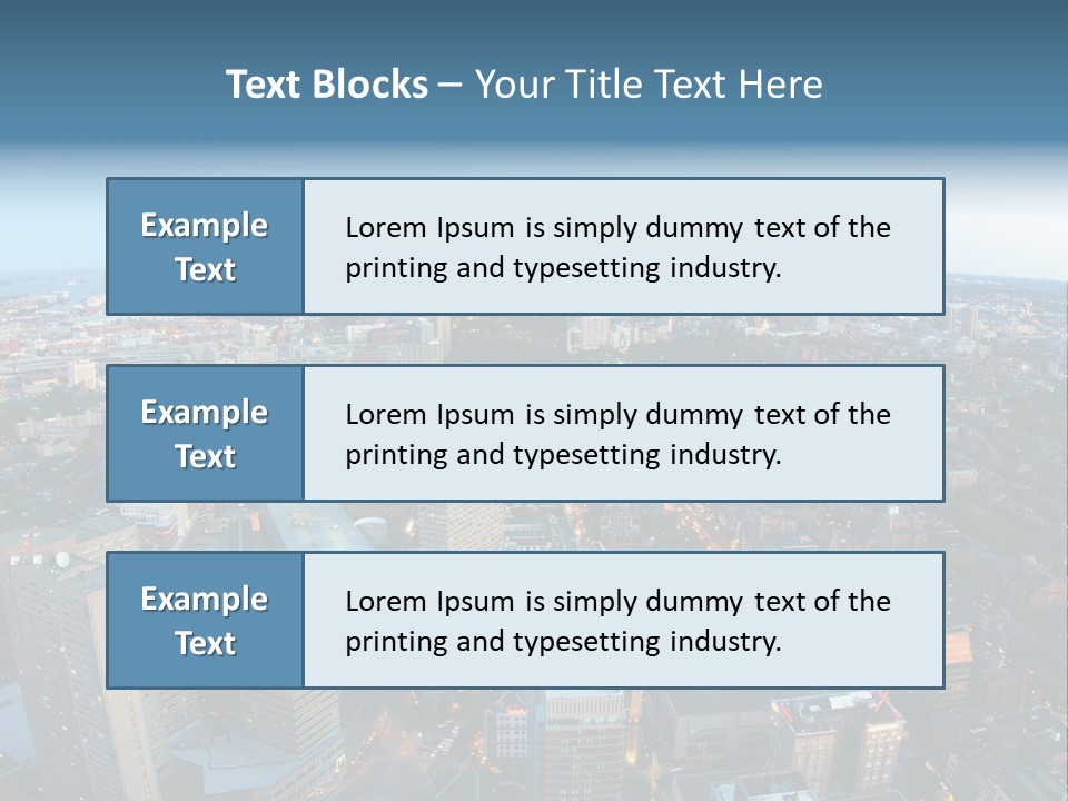 Megalopolis Night Planet PowerPoint Template