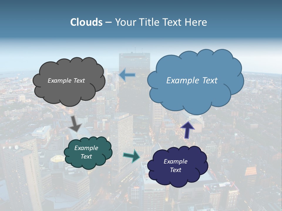 Megalopolis Night Planet PowerPoint Template