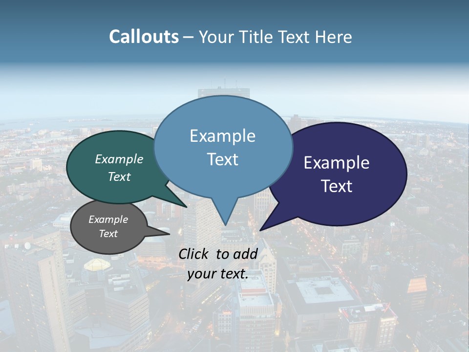 Megalopolis Night Planet PowerPoint Template