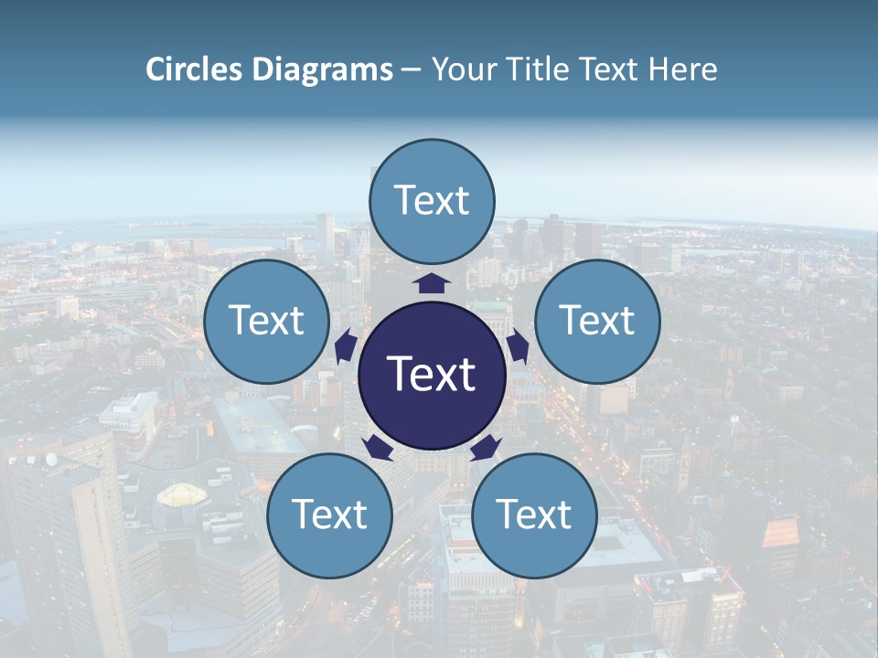 Megalopolis Night Planet PowerPoint Template