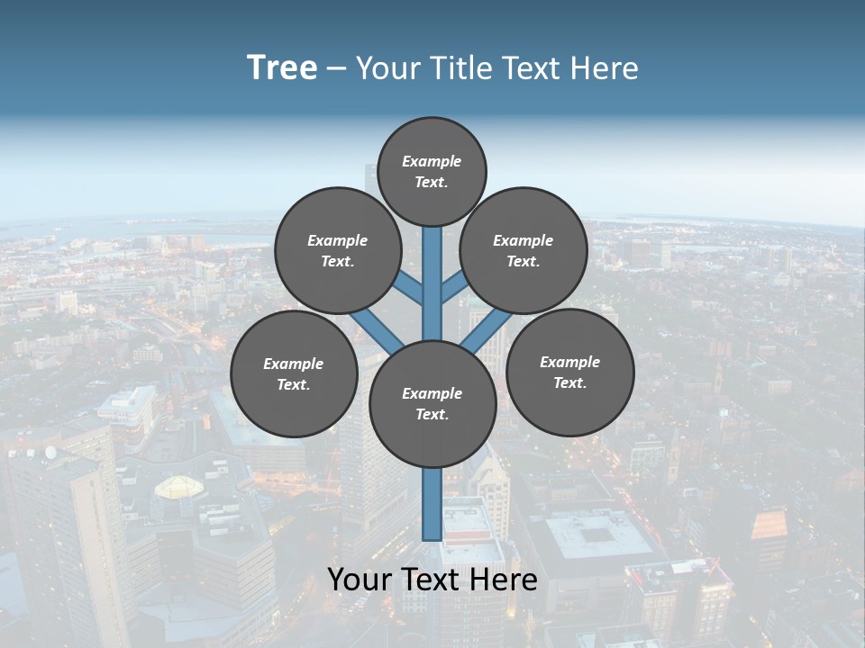 Megalopolis Night Planet PowerPoint Template