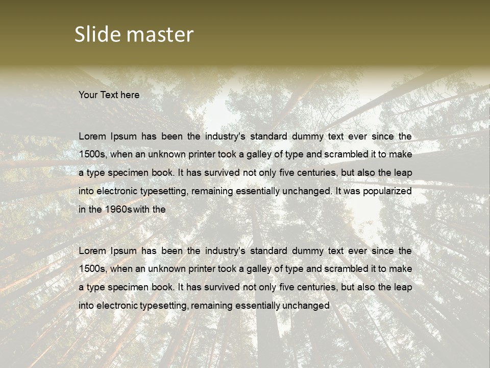 Slender Sky Top PowerPoint Template