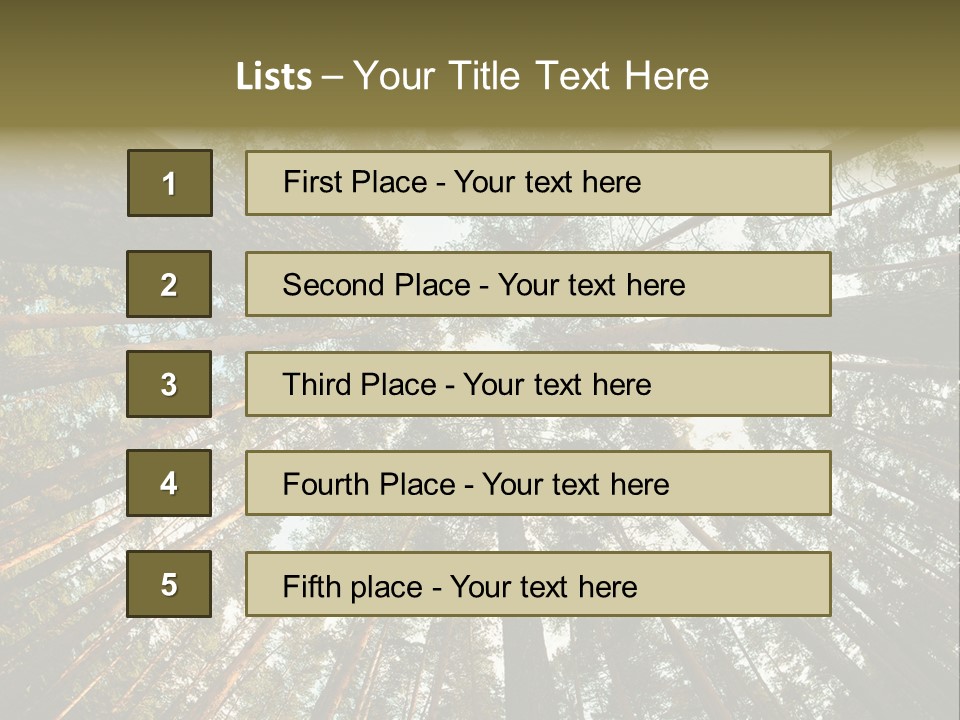 Slender Sky Top PowerPoint Template
