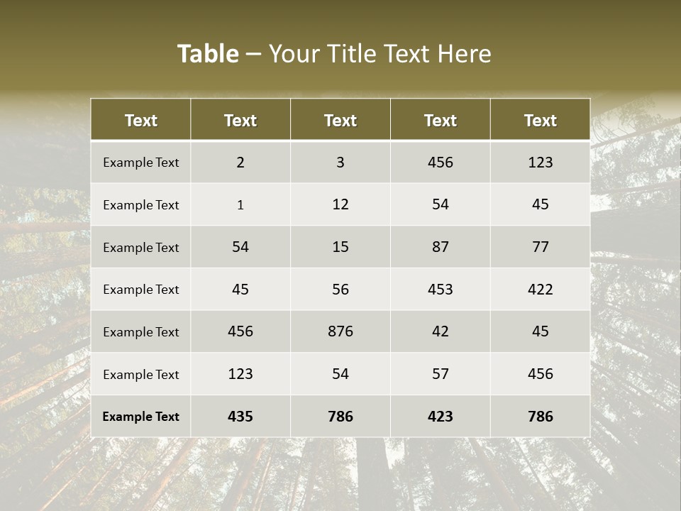 Slender Sky Top PowerPoint Template