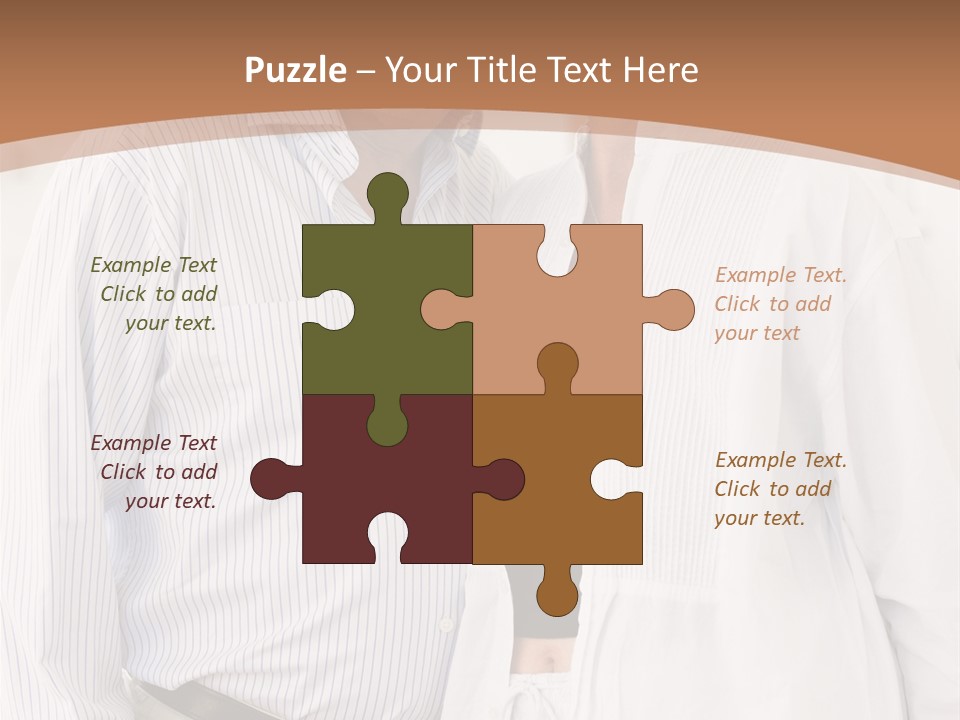 A Man And A Woman Standing Next To Each Other PowerPoint Template