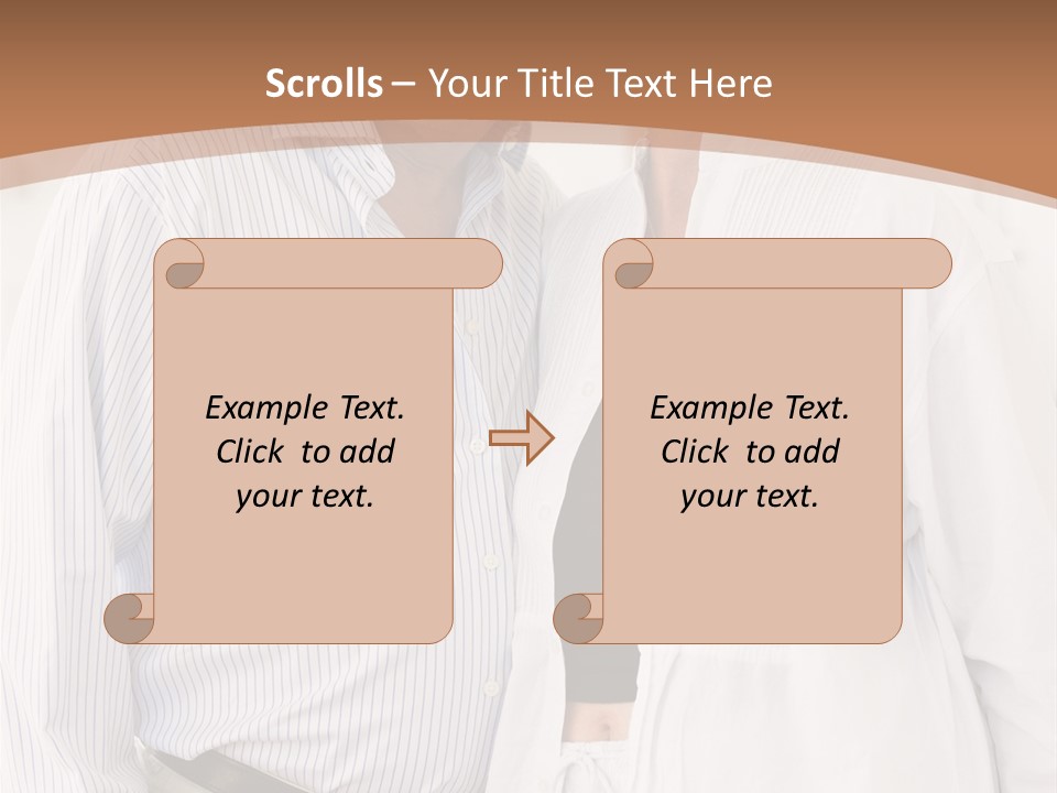 A Man And A Woman Standing Next To Each Other PowerPoint Template