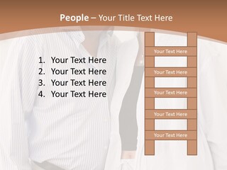 A Man And A Woman Standing Next To Each Other PowerPoint Template