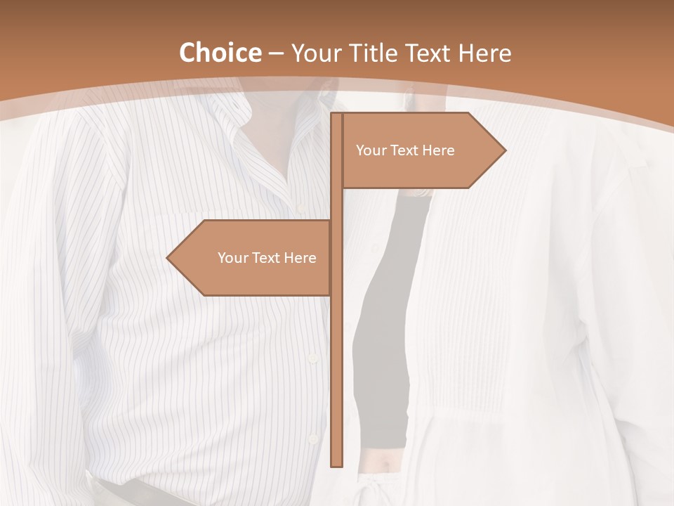 A Man And A Woman Standing Next To Each Other PowerPoint Template