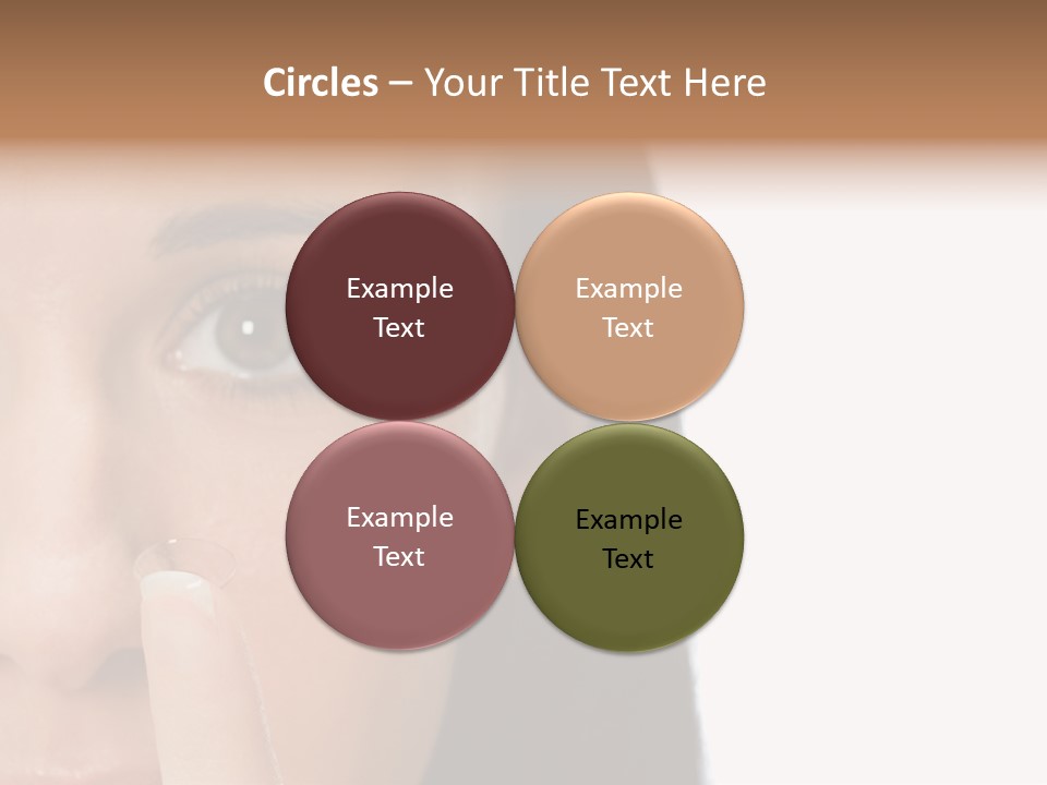 A Beautiful Woman With A Nose Ring On Her Nose PowerPoint Template