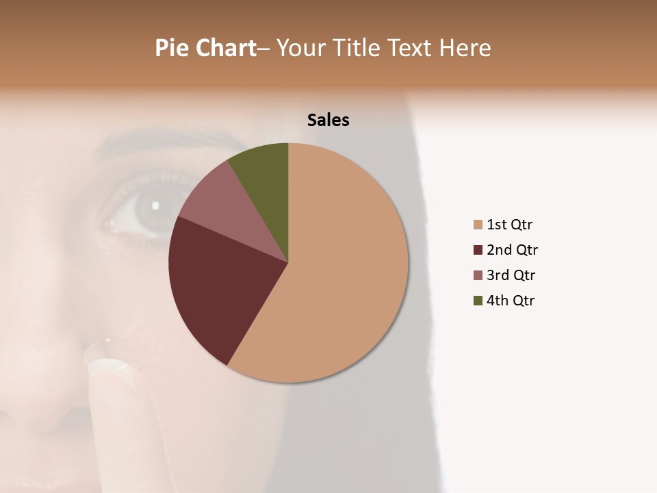 A Beautiful Woman With A Nose Ring On Her Nose PowerPoint Template